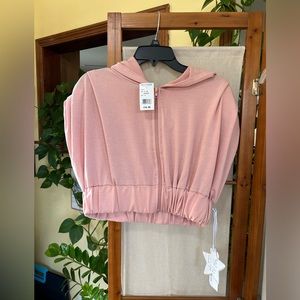 Roma Concept crop top hoodie